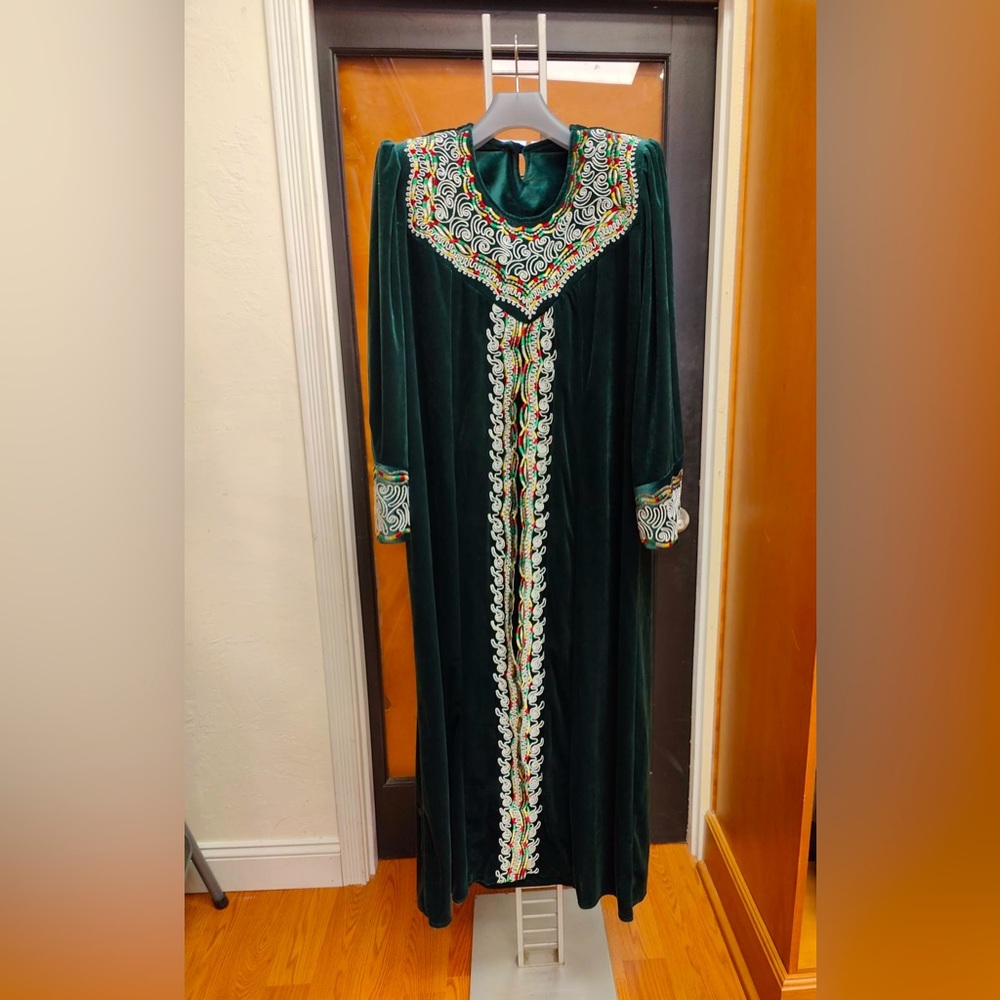 Green Kaftan Dress